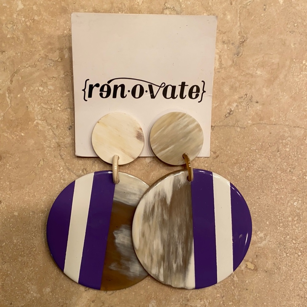 Horn earrings- LSU, TCU
